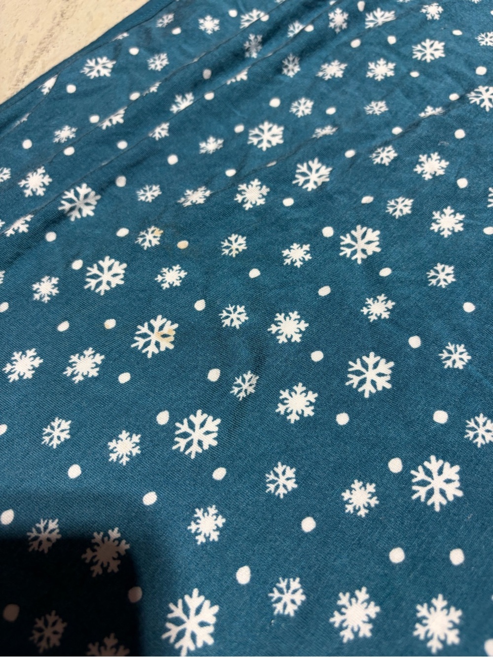 Little sleepies Snowman Print Throw Blanket bamboo - Picture 5 of 9